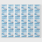 Apotheker sind Pillars Funny Pharmacist Pharmacy Geschenkpapier (Flach)