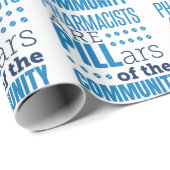 Apotheker sind Pillars Funny Pharmacist Pharmacy Geschenkpapier (Rolleneckpunkt)
