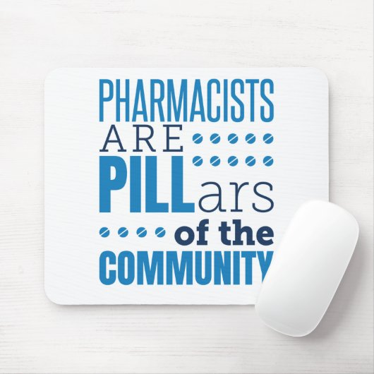 Apotheker sind Pillars Funny Pharmacist Pharmacy Mousepad (Mit Mouse)