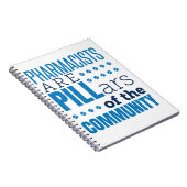 Apotheker sind Pillars Funny Pharmacist Pharmacy Notizblock (Rechte Seite)
