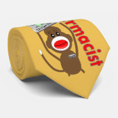 Apotheker Sock Monkey Krawatte Gold (Gerollt)