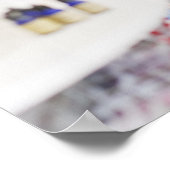 Apotheker sprechen mit Kunden im Arzneimittelgesch Poster (Ecke)