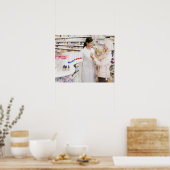 Apotheker sprechen mit Kunden im Arzneimittelgesch Poster (Küche)
