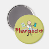 Apotheker Stick Person - Geschenke Magnet (Vorderseite/Rückseite)