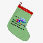 Apotheker Superheld Großer Weihnachtsstrumpf (Vorderansicht (hängend))