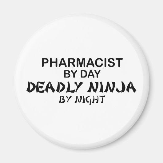 Apotheker Todly Ninja durch Nacht Magnet (Vorne)