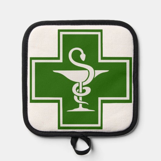 Apotheker Topflappen (Vorderseite)