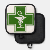 Apotheker Topflappen (Vorderseite/Rückseite)