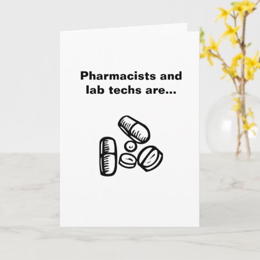 Apotheker und Labrador Karte (Gelbe Blume)