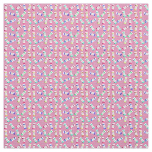 Apotheker Verschreibung Flaschen Rosa Stoff (Muster)