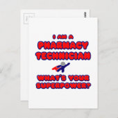 Apotheker .. Was ist deine Supermacht? Postkarte (Vorne/Hinten)