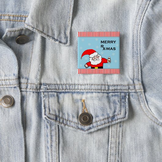 Apotheker Weihnachten Button (Beispiel)