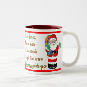 Apotheker-Weihnachtskarten u. -geschenke Zweifarbige Tasse