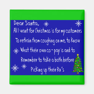 Apotheker Weihnachtsthemenorientierte Geschenke Magnet