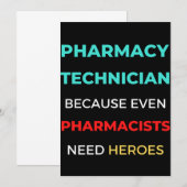 Apotheker, weil sogar Apotheker Dankeskarte (Vorne/Hinten)