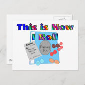 Apotheker WIE ICH ROLL Unique Graphics Postkarte (Vorne/Hinten)