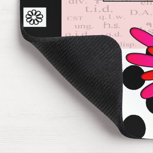 Apotheker-wunderliche Blumen Mousepad (Ecke)