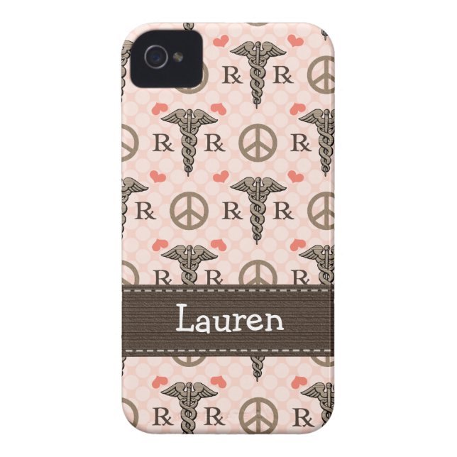 ApothekerCaduceus iPhone 4 Abdeckung Case-Mate-4s Case-Mate iPhone Hülle (Rückseite)