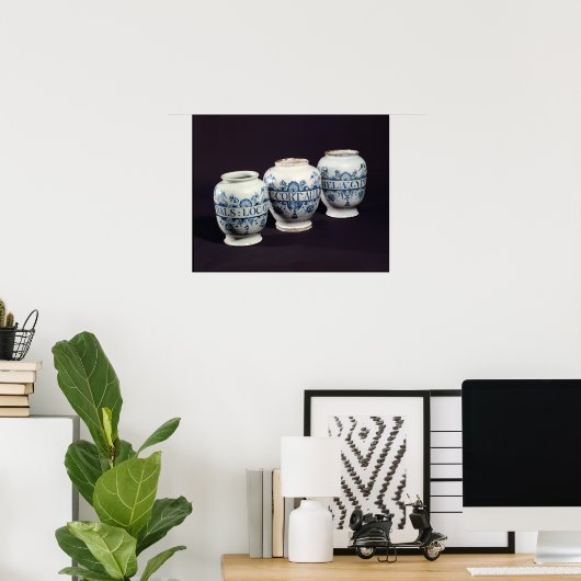 Apothekerdrogengläser, c.1740 poster (Heimbüro)