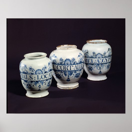 Apothekerdrogengläser, c.1740 poster (Vorne)