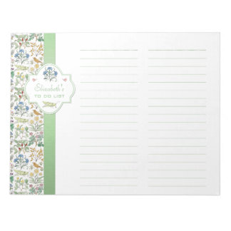 Apothekergarten für die Liste der Notepad Notizblock