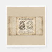 Apothekergarten Giftige Nachtschatten Serviette (Vorderseite)