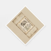 Apothekergarten Giftige Nachtschatten Serviette (Ecke)