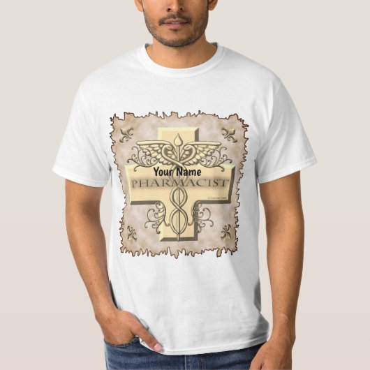 Apothekerin Caduceus T-Shirt (Vorderseite)