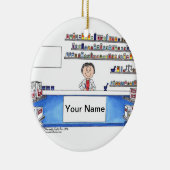 Apothekerin - Frau Keramik Ornament (Rechts)