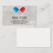 Apothekerin | Logo für die Medizin Pille geöffnet Visitenkarte (Vorne/Hinten)