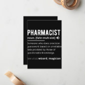 Apothekerin Mitteilungskarte (Vorderseite/Rückseite Beispiel)