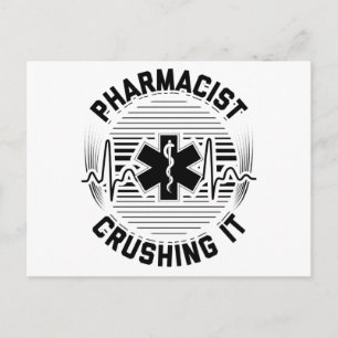 Apothekerin Pharmazeutische Arzneimittel Apothek Postkarte