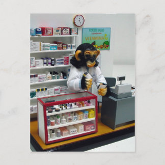 Apothekerin Postkarte