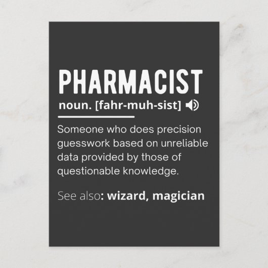 Apothekerin Postkarte (Vorderseite)