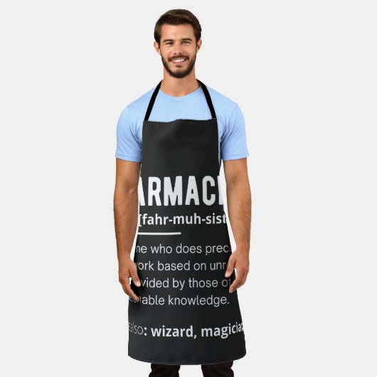 Apothekerin Schürze (Getragen)