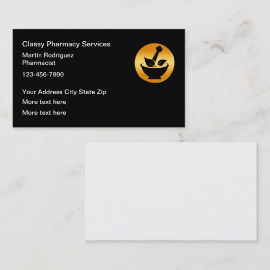 Apothekerin Visitenkarte (Vorne/Hinten)