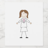 Apothekerin Weinetikett (Einzelnes Label)