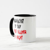 Apothekerin Zombie Slayer Joke Tasse (Vorderseite Links)
