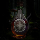 Apothekerische Füllungsflaschen für den Fettknoche Aufkleber