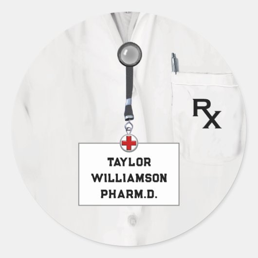 Apothekerschule Runder Aufkleber (Vorderseite)