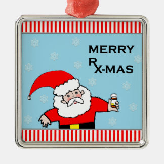 Apothekerweihnachten Silbernes Ornament