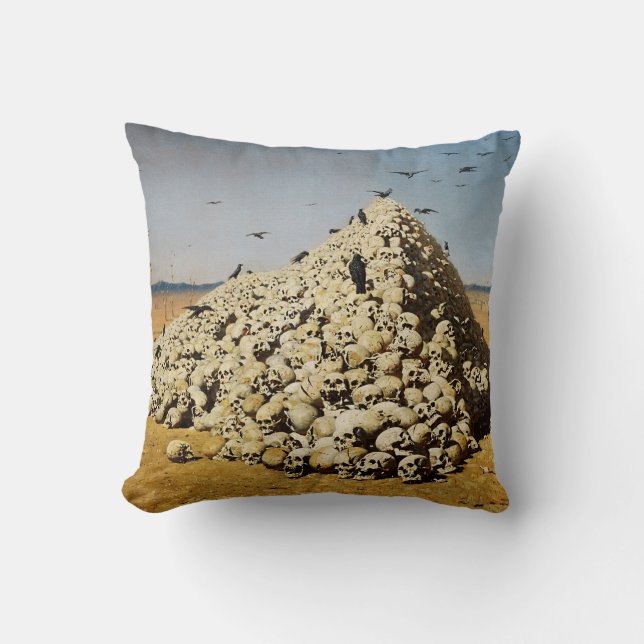 Apotheose des Krieges (Tod und Zerstörung) (Schäde Kissen (Vorderseite)