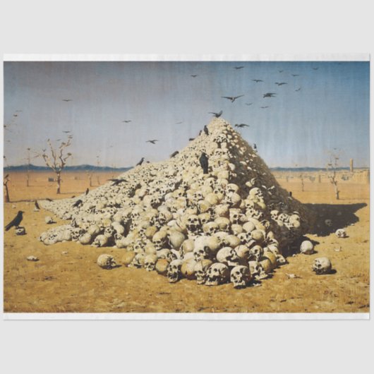 Apotheose des Krieges (Tod und Zerstörung) (Schäde Seidenpapier (Vorderseite)