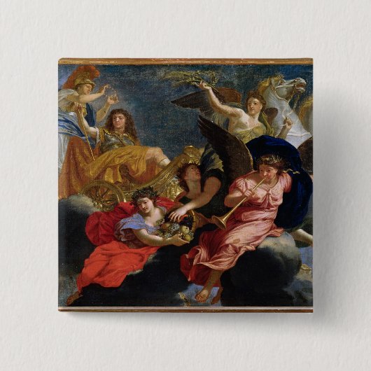 Apotheose von König Louis XIV von Frankreich Button (Vorderseite)