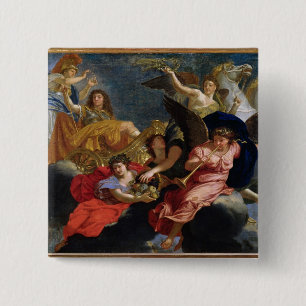 Apotheose von König Louis XIV von Frankreich Button