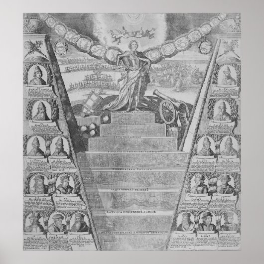 Apotheose von Peter dem Großen Poster (Vorne)