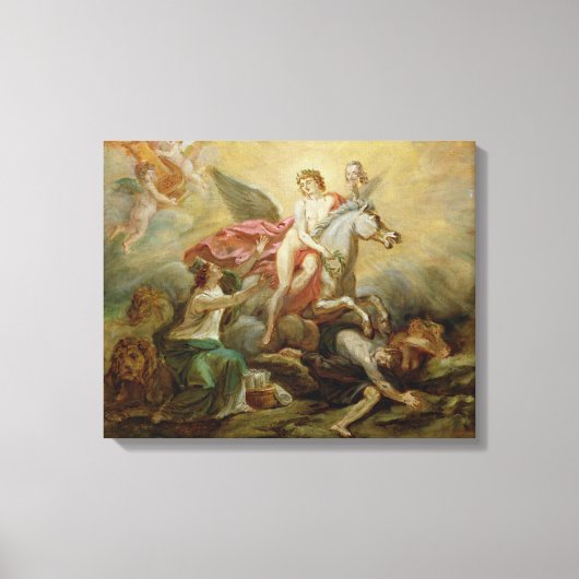 Apotheose von Voltaire, 1778 Leinwanddruck (Vorderseite)