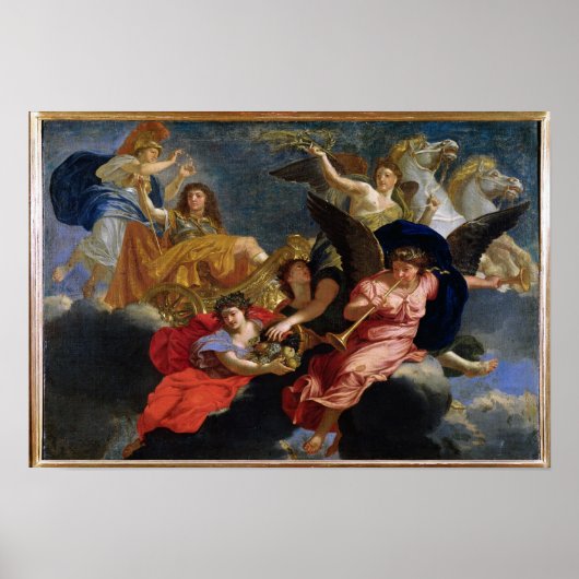 Apotheosis of King Louis XIV of France Poster (Vorne)