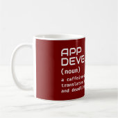 App Developer Coffee Tasse - Definition-Spaß (Links)
