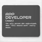 App Developer Definition Mouse Pad Mousepad (Vorne)